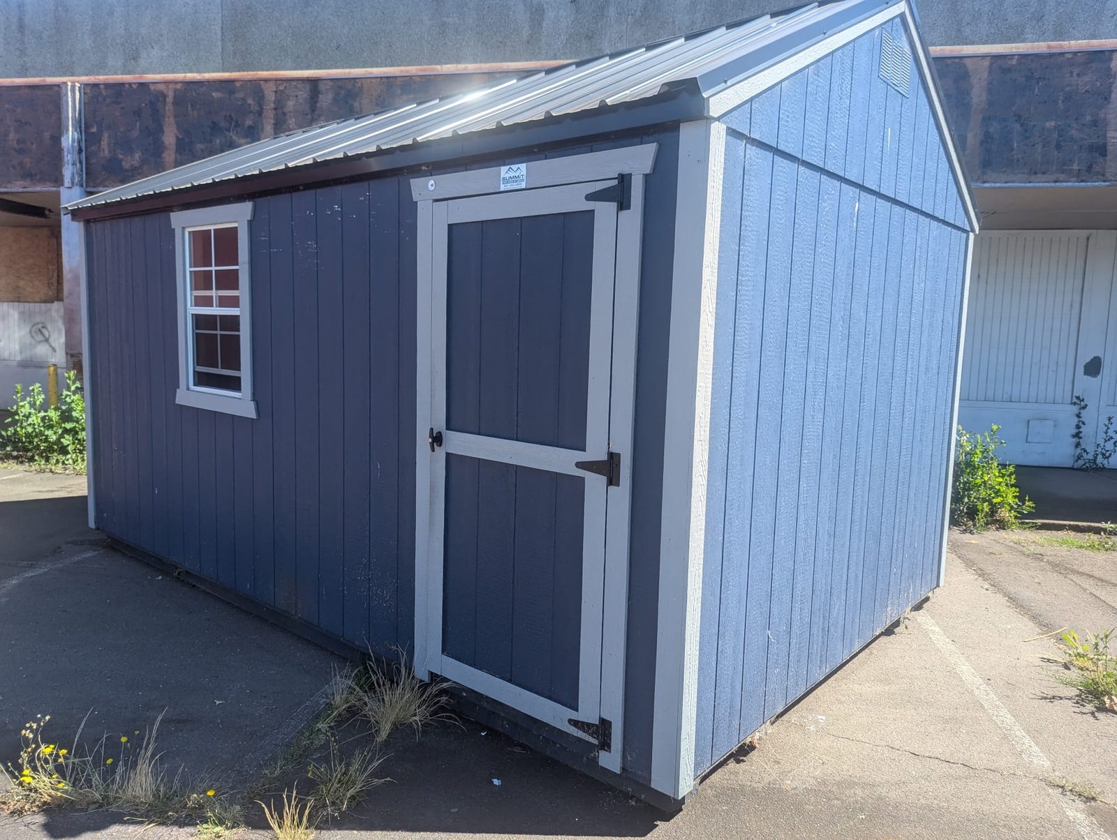 A shed given through the Summit Structures Care Program