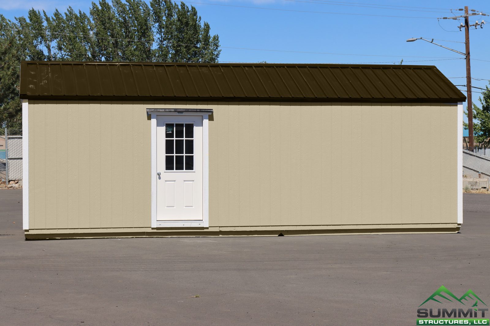 12×16 Garage Shed – Mountain Red
