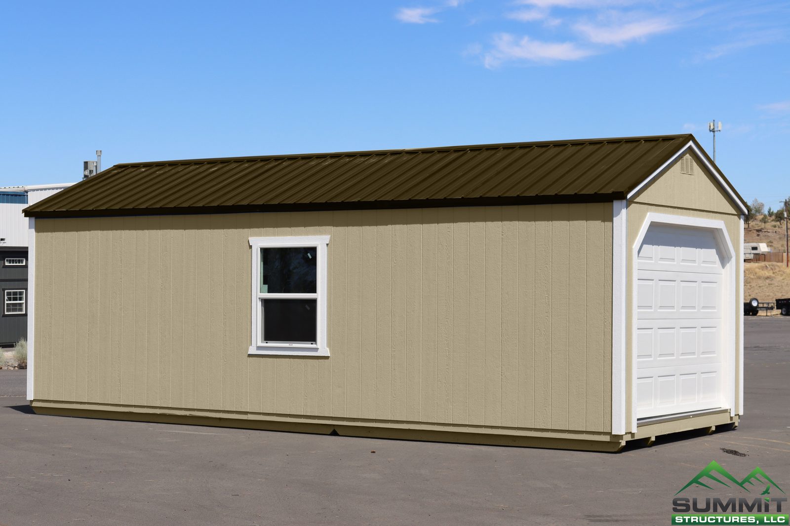 12×24 Garage Shed – Buckskin