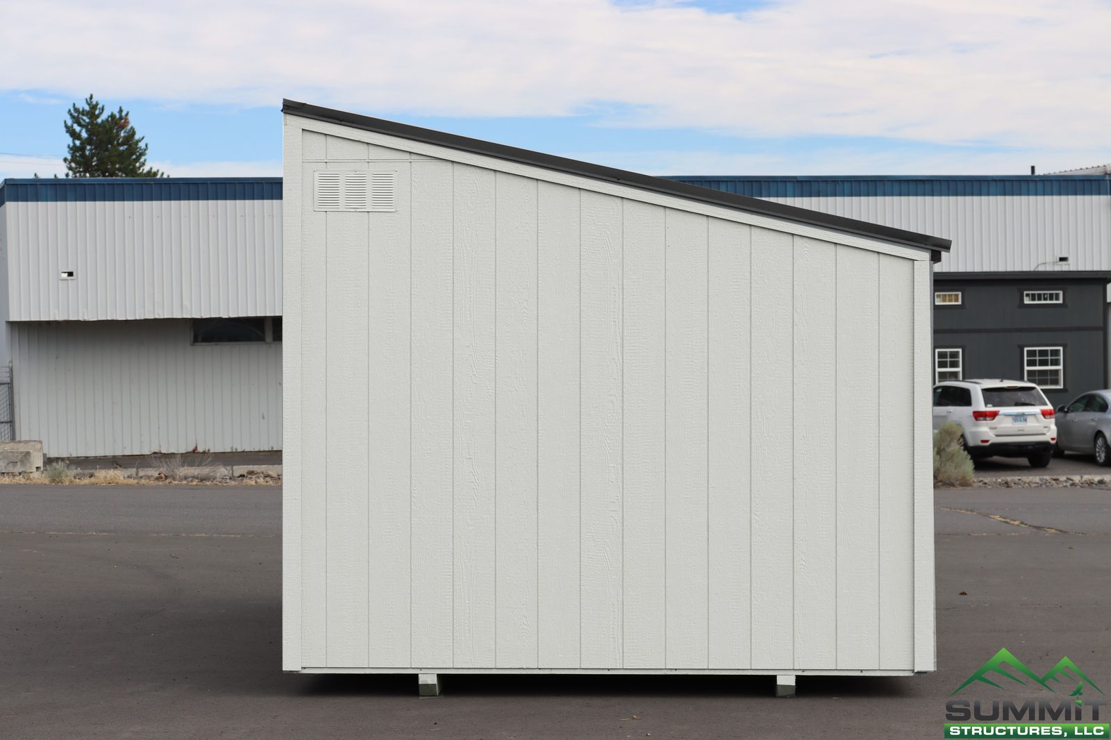 12×16 Modern Shed – Web Gray