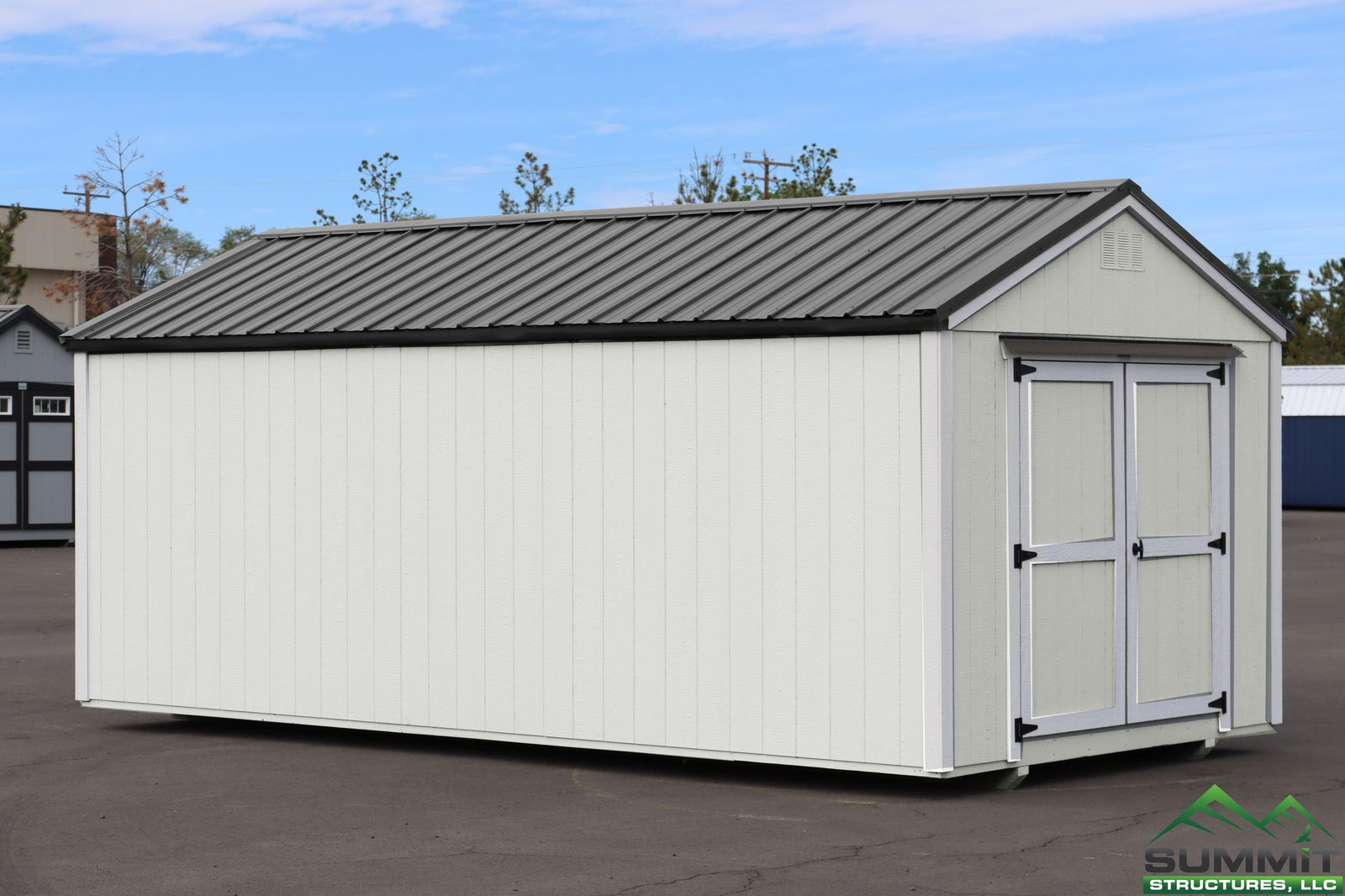 10×12 Utility Shed – Web Gray