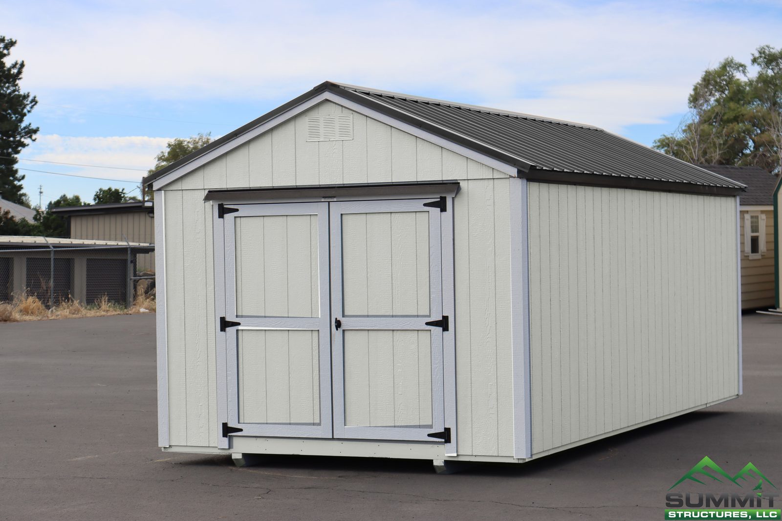 8×12 Utility Shed – Navy Blue