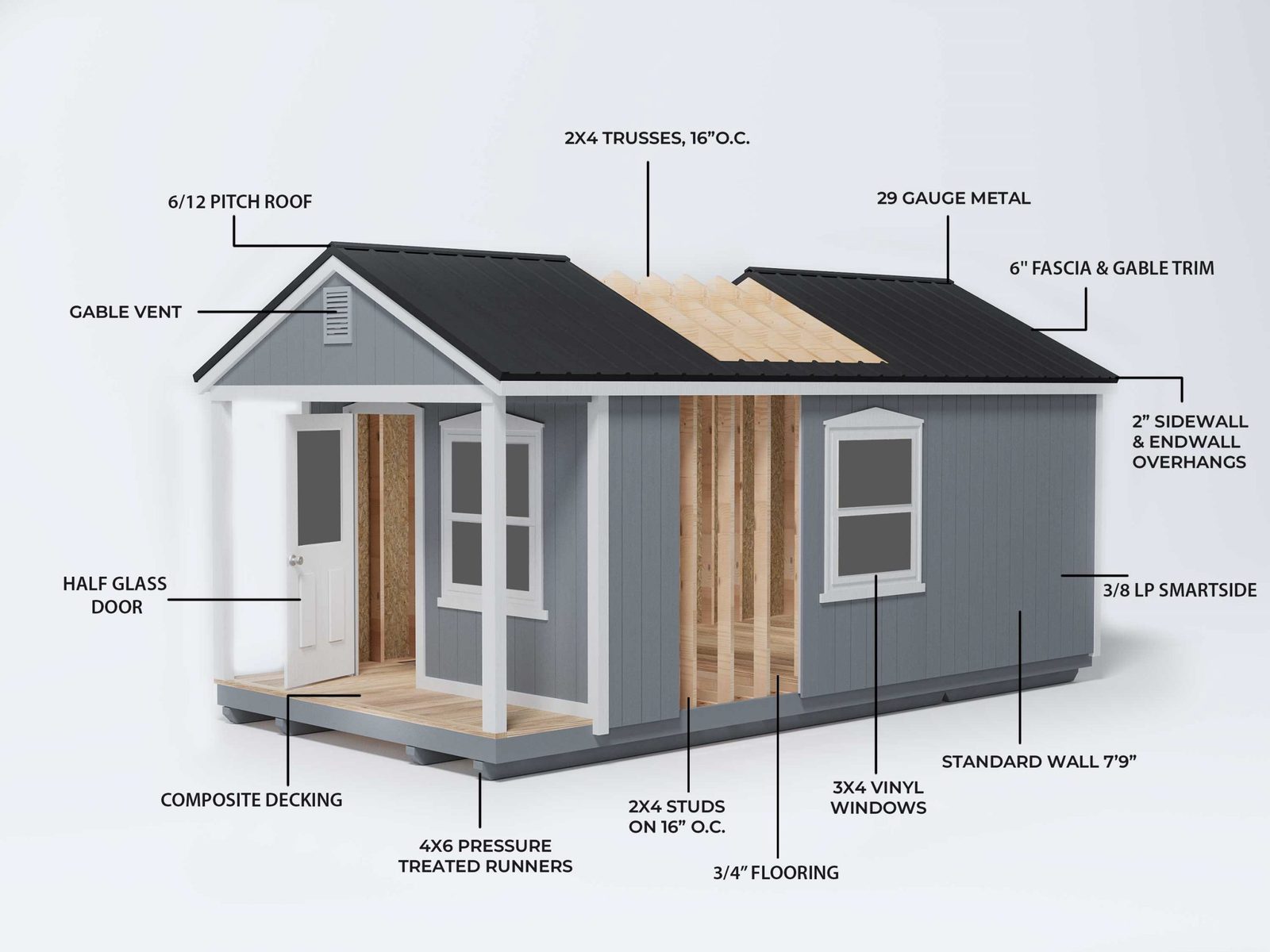 Real Summit Structures shed in a customer backyard