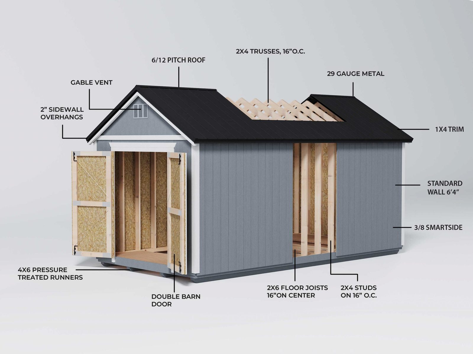 Real Summit Structures shed in a customer backyard