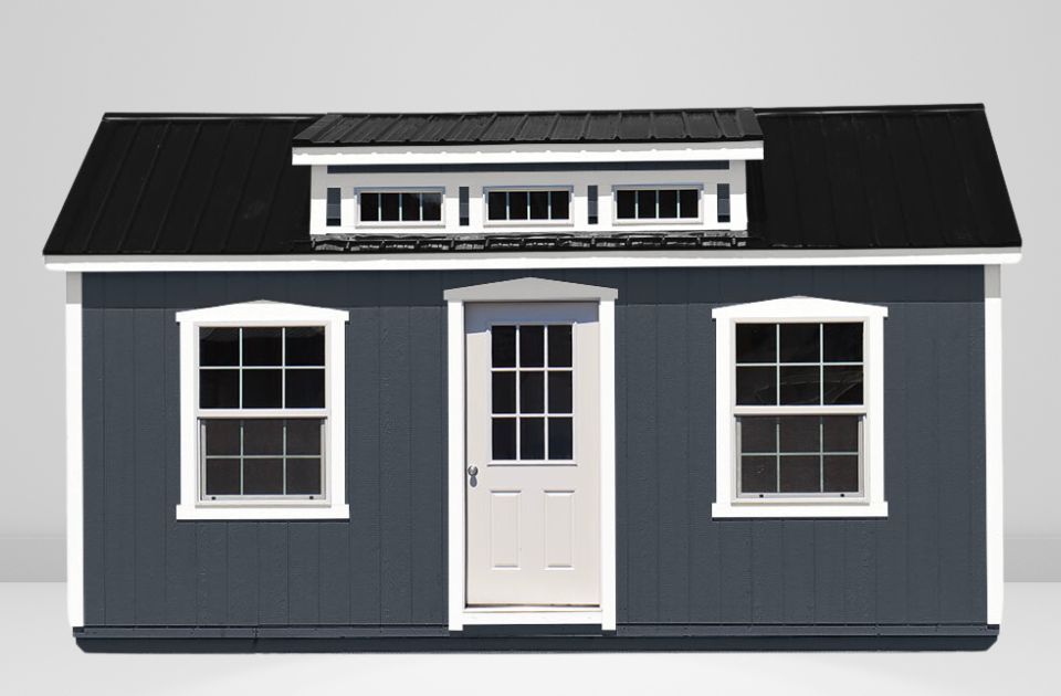 summit premier shed in dark gray