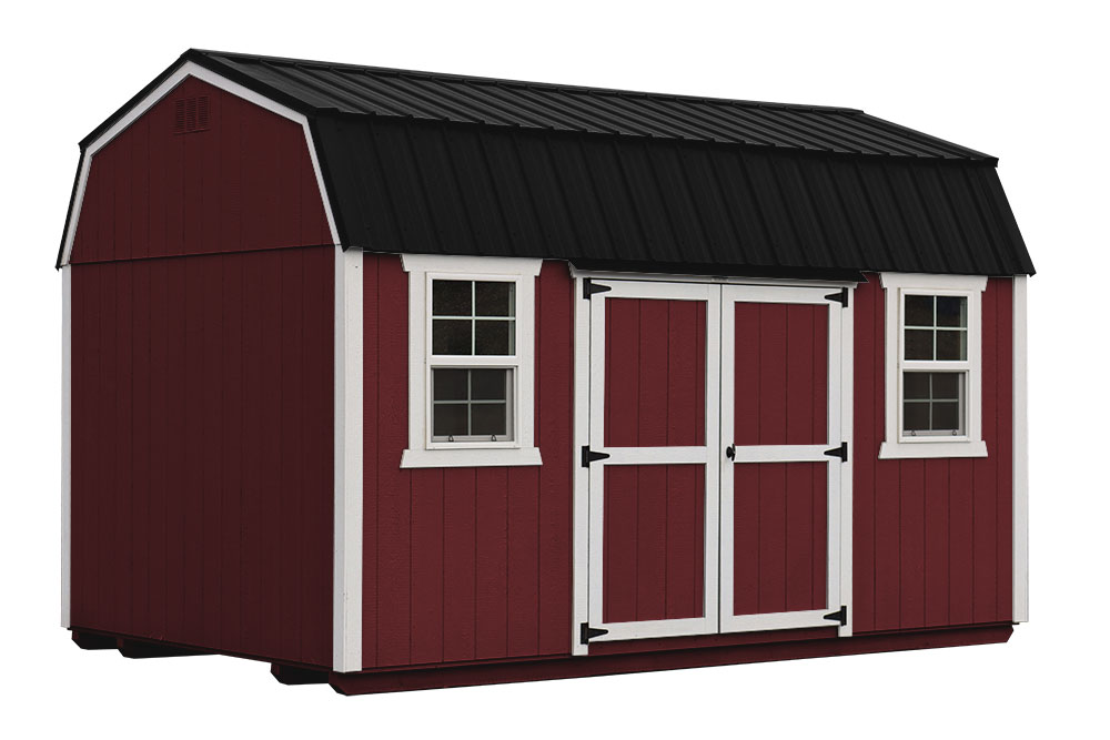 Red Lofted Barn Shed